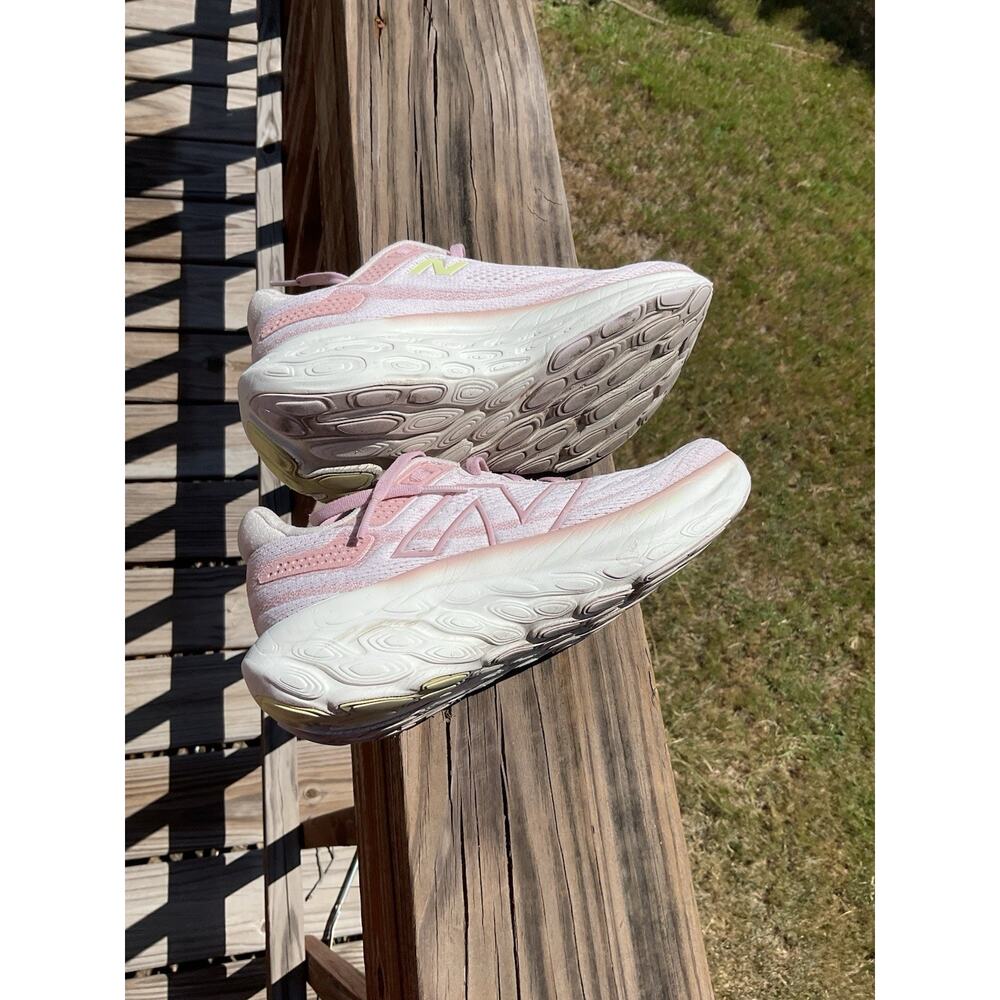 New Balance Sneakers Womens 5.5 1080 V13 W1080P13 Pink Running Gym Shoes - Picture 6 of 10